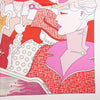 Hermès Carré 90 "CA DECOIFFE" Silk handkerchief in Pink Secondhand