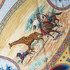 Secondhand Hermès Carré 90 "CAVALIERS PEULS" Silk handkerchief in Navy Blue
