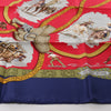 Hermès Carré 90 "CHARREADA" Silk handkerchief in Navy Blue x Red Secondhand