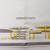 Hermès Carré 90 "COMPLICATION EQUESTR" Silk handkerchief in Gray x Yellow Secondhand