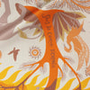 Hermès Carré 90 Double Face "le Charme d'Orphee Lured" Silk handkerchief in Yellow Secondhand
