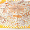 Hermès Carré 90 Double Face "le Charme d'Orphee Lured" Silk handkerchief in Yellow Secondhand