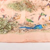 Hermès Carré 90 "EQUATEUR" Silk handkerchief in Pink Secondhand