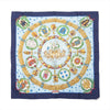 Hermès Carré 90 "Emblemes de L'Europe" Silk handkerchief in Navy Blue Secondhand