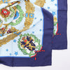 Secondhand Hermès Carré 90 "Emblemes de L'Europe" Silk handkerchief in Navy Blue