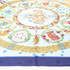 Secondhand Hermès Carré 90 "Emblemes de L'Europe" Silk handkerchief in Navy Blue
