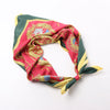 Hermès Carré 90 "FLVCTVAT NEC MERGITVR" 100% Silk Scarf in Green x Red Secondhand