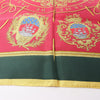 Hermès Carré 90 "FLVCTVAT NEC MERGITVR" 100% Silk Scarf in Green x Red Secondhand