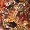 Hermès Carré 90 "GIBIERS" Silk handkerchief in Orange Secondhand