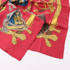 Hermès Carré 90 "GRAND UNIFORME" 100% Silk Scarf in Burgundy Secondhand