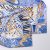 Hermès Carré 90 "Kawaora" Silk handkerchief in Blue Secondhand