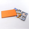 Hermès Carré 90 "Kawaora" Silk handkerchief in Blue Secondhand