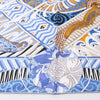 Hermès Carré 90 "Kawaora" Silk handkerchief in Blue Secondhand
