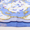 Secondhand Hermès Carré 90 "LA CLE des CHAMPS" Silk handkerchief in Blue