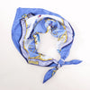 Secondhand Hermès Carré 90 "LA CLE des CHAMPS" Silk handkerchief in Blue