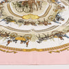 Hermès Carré 90 "LA PROMENADE DE LONGCHAMPS" Silk handkerchief in Pink Secondhand