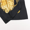 Hermès Carré 90 "LA VIE a CHEVAL" Silk handkerchief in Black x Yellow Secondhand