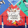 Hermès Carré 90 "LE CARNAVAL DE VENISE" Silk handkerchief in Navy Blue x Red Secondhand