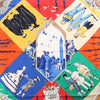 Hermès Carré 90 "LE CARNAVAL DE VENISE" Silk handkerchief in Navy Blue x Red Secondhand