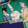 Hermès Carré 90 "LE CARNAVAL DE VENISE" Silk handkerchief in Navy Blue x Red Secondhand