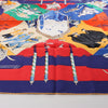 Hermès Carré 90 "LE CARNAVAL DE VENISE" Silk handkerchief in Navy Blue x Red Secondhand