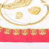 Hermès Carré 90 "LES CAVALIERS D'OR" 100% Silk Scarf in Red Secondhand