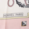 Hermès Carré 90 "LES CLES" 100% Silk Scarf in Pink Secondhand