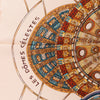 Hermès Carré 90 "LES DOMES CELESTES" Silk handkerchief in Brown Secondhand