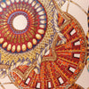 Hermès Carré 90 "LES DOMES CELESTES" Silk handkerchief in Brown Secondhand