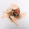 Hermès Carré 90 "LES DOMES CELESTES" Silk handkerchief in Brown Secondhand