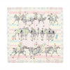 Hermes Carré 90 "LES PONEYS DE POLO" Silk handkerchief in Pink Secondhand