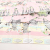 Hermes Carré 90 "LES PONEYS DE POLO" Silk handkerchief in Pink Secondhand