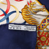 Hermès Carré 90 "LUNAPARK" Silk handkerchief in Navy Blue Secondhand