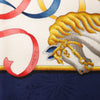 Hermès Carré 90 "LUNAPARK" Silk handkerchief in Navy Blue Secondhand