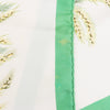 Hermès Carré 90 "Lapins Dans un Champ de blé" Silk handkerchief in Green Secondhand