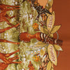 Hermès Carré 90 "Les Quatre Saisons" Silk handkerchief in Brown Secondhand