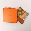 Hermès Carré 90 "Les Quatre Saisons" Silk handkerchief in Brown Secondhand