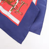 Hermès Carré 90 "MORS&FILETS" Silk handkerchief in Red x Navy Blue Secondhand