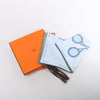 Hermès Carré 90 "Nous Sommes Inséparables" Silk handkerchief in Blue Secondhand