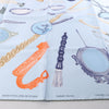 Hermès Carré 90 "Nous Sommes Inséparables" Silk handkerchief in Blue Secondhand