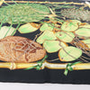 Secondhand Hermès Carré 90 "Nouvelle Coledonie" Silk handkerchief in Black x Green