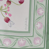 Secondhand Hermès Carré 90 "OEillets sauvages" Silk handkerchief in Green