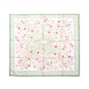 Secondhand Hermès Carré 90 "OEillets sauvages" Silk handkerchief in Green