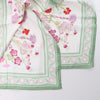 Secondhand Hermès Carré 90 "OEillets sauvages" Silk handkerchief in Green