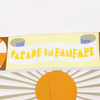 Hermès Carré 90 "Parade en Fanfare" Silk handkerchief in Purple Secondhand