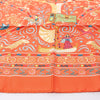 Secondhand Hermès Carré 90 "Peuple du Vent" Silk handkerchief in Orange