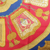 Hermès Carré 90 "Poste et Cavalerie Saber" Silk handkerchief in Red Secondhand