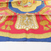 Hermès Carré 90 "Poste et Cavalerie Saber" Silk handkerchief in Red Secondhand