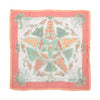 Hermès Carré 90 "Pythagore" Silk handkerchief in Orange Secondhand
