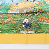 Hermès Carré  90 "SICHUAN " Silk handkerchief in Yellow Secondhand